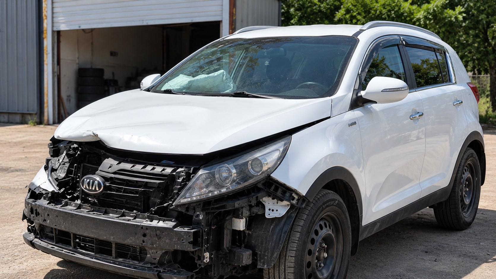 Kia Sportage до ремонта после ДТП